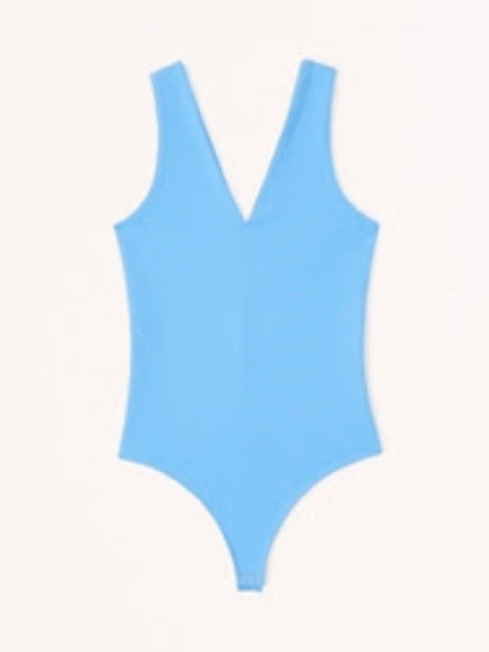 Abercrombie & Fitch Electric Blue SoftAF V-Neck Bodysuit